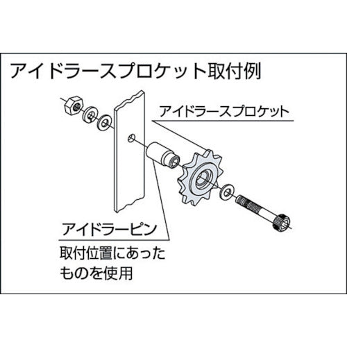 ＫＡＮＡ　ステンレスアイドラースプロケット４０　SUSID40C13D10　1 個