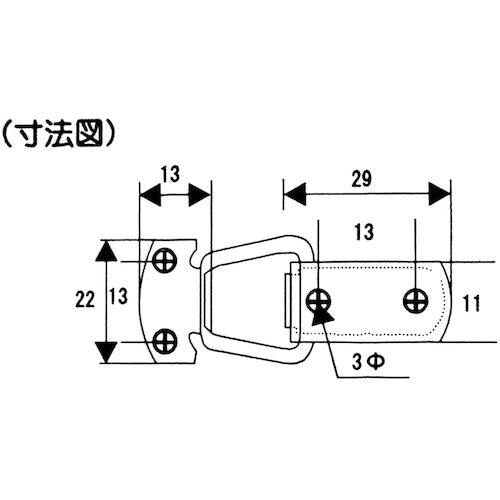 WAKI Cicada-shaped snap VB-001 VB-001 1 piece
