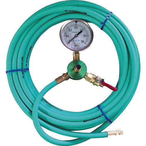 ＫＡＮＴＯＯＬ　配管内止水用品　エアホース１０ｍ　圧力計付　HT-10-T　1 本