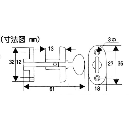 WAKI Brass Plated Center Bending Screw VA-183 30mm VA-183 1 pc