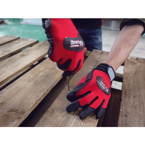 Fuji Glove Synthetic Leather Gloves PU Liner Alpha Black S 0780 1 pair