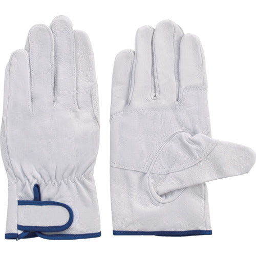 Fuji Glove Pig Leather Gloves (Velcro Cuffs) EX-233 White LL with Pad 5966 1 Pair