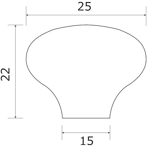 ＷＡＫＩ　セラミックツマミ　白　ＴＷ−２１３　２５ＭＭ　４４４９／２５　TW-213　1 個