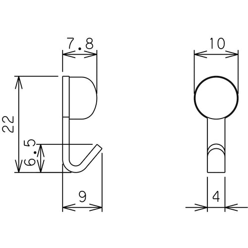 ＷＡＫＩ　Ｊフック徳用ミニ　ＷＮＰ−ＭＷ　シロ　１１個入り　WNP-MW　1 PK