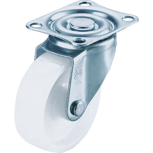 YUEI Plate-type Swivel Caster Nylon Wheel Diameter 75mm S-type SG-type Mounting Dimensions 55 x 42 SG-75N 1 pc