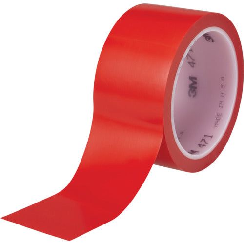 ３Ｍ　高機能ラインテープ　４７１　赤　５０ｍｍＸ１８．２ｍ　Ｒ　471 RED 50X18 R　1 巻