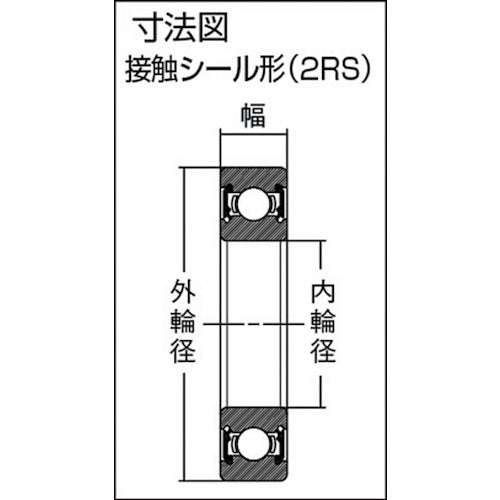 ＳＭＴ　ステンレスボールベアリング　接触シールタイプ　内輪径４０×外径６２ｍｍ　SS69082RS　1 個