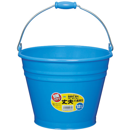 ヒマラヤ化学　カラーバケツ　６０１５　１２型　ブルー　３２５パイ×２４７　002604　1 個