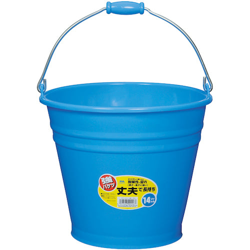 ヒマラヤ化学　カラーバケツ　６０１６　１４型　ブルー　３３０パイ×２８０　002567　1 個