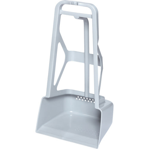 ヒマラヤ化学　腰らくちりとり　３０７２　　グレー　３６０×３３０×７００　307242　1 個