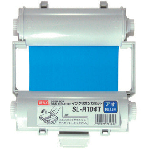 MAX Bepop Disposable Ink Ribbon Cassette Blue SL-R104T 1 piece