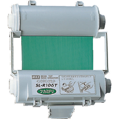 MAX Bepop Disposable Ink Ribbon Cassette Green SL-R107T 1 pc