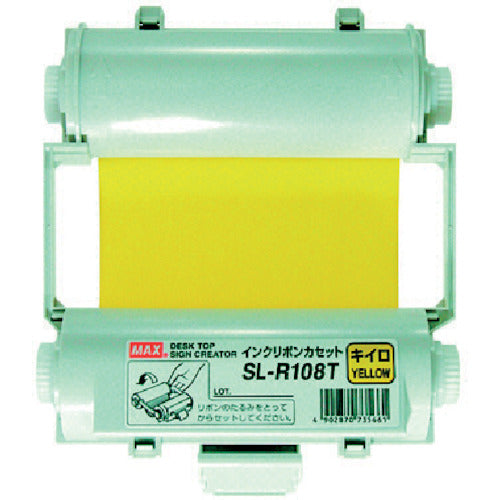 MAX Bepop Disposable Ink Ribbon Cassette Yellow SL-R108T 1 pc