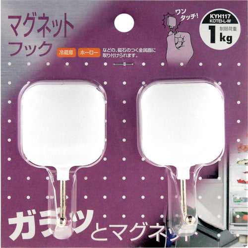 ＷＡＫＩ　マグネットフック　ＫＹＨ１１７コテイＬ　Ｗ　２個入り　KYH117　1 PK