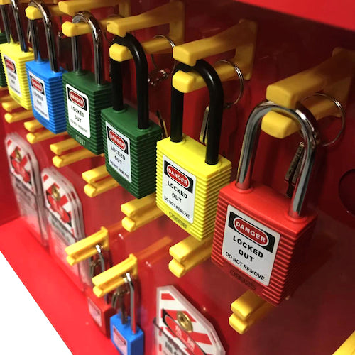 세이프 란 록 아웃 스테이션 관리 박스 J2435 1 쌍