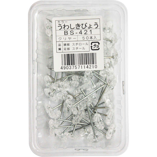 WAKI Colored Flooring Nails BS-421 Clear 50pcs BS-421 1PK