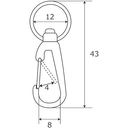 ＷＡＫＩ　小型ナスカンＮＯ．４　ＢＫ−９５３　６７１−ＣＰ　BK-953　1 個