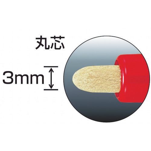 タジマ　すみつけペイントマーカー　硬質・長芯（中字・丸芯）赤　SPEM-RED　1 本