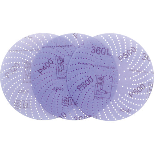 3M Clean Sanding Disc 360L P800 Outer Diameter 127mm 360L CS 800 127XNH 100 Pieces