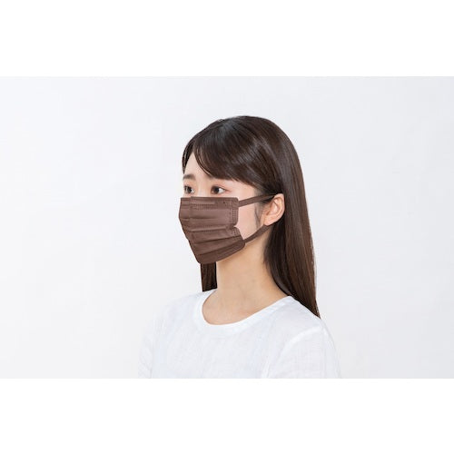 ＩＲＩＳ　２９０４０９　ＤＡＩＬＹ　ＦＩＴ　ＭＡＳＫ　プリーツ　ふつうサイズ　７枚入　ブラウン　PK-D7LBR　1 袋