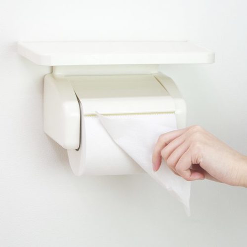 Oka Home Convenience Plan Fillfit One-Touch Paper Holder with Shelf 289554 1 pc