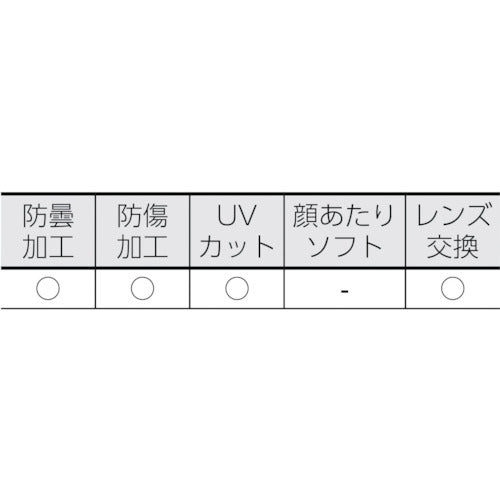 ＴＲＵＳＣＯ　セーフティゴーグル用スペアレンズ（５枚入パック）　ＴＳＧ２２用　TSG22SP　1 PK