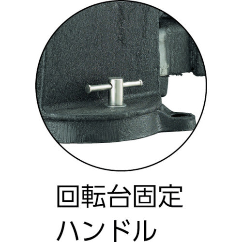 TRUSCO Rotating Anvil Vise VRS-100N Female Thread VRS100N003 1 pc