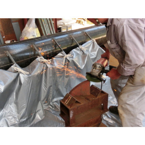 ＴＲＵＳＣＯ　難燃ロープ　線径６ｍｍＸ０．６ｍ　４本入　TRNR-6600　1 袋