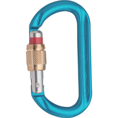 ＡＬＰＩＮ　カラビナ　ＯＶＡＬＯ　スクリューロック　線径１２．５　グリーン　KA13B-B-GI　1 個