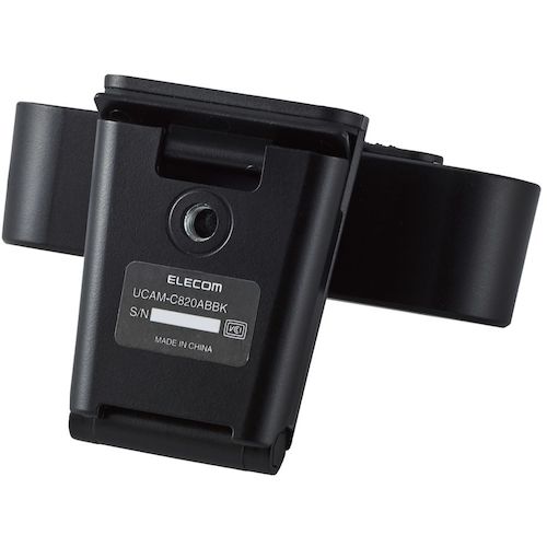 エレコム　Ｗｅｂカメラ　２００万画素　オートフォーカス　Ｆｕｌｌ　ＨＤ　内蔵マイク付　ブラック　UCAM-C820ABBK　1 個