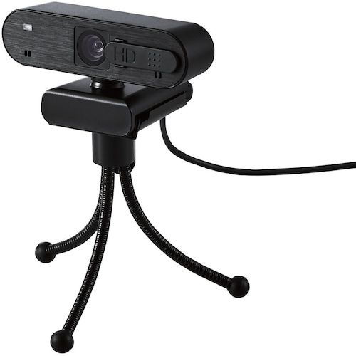 エレコム　Ｗｅｂカメラ　２００万画素　オートフォーカス　Ｆｕｌｌ　ＨＤ　内蔵マイク付　ブラック　UCAM-C820ABBK　1 個
