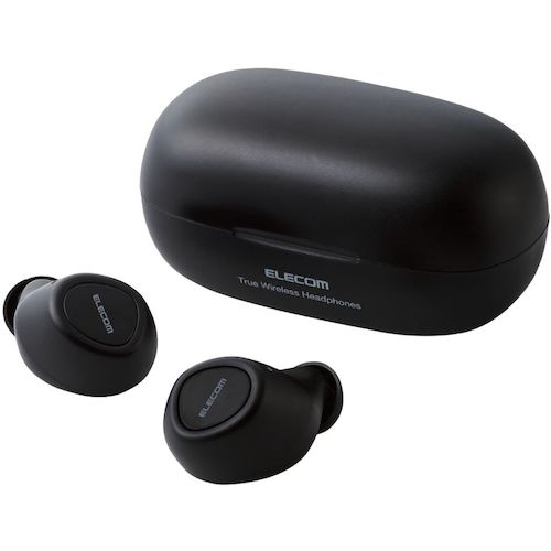 ELECOM 블루투스 이어폰 트루 무선 FAST MUSIC TWS10 블랙 LBT-TWS10BK 1개