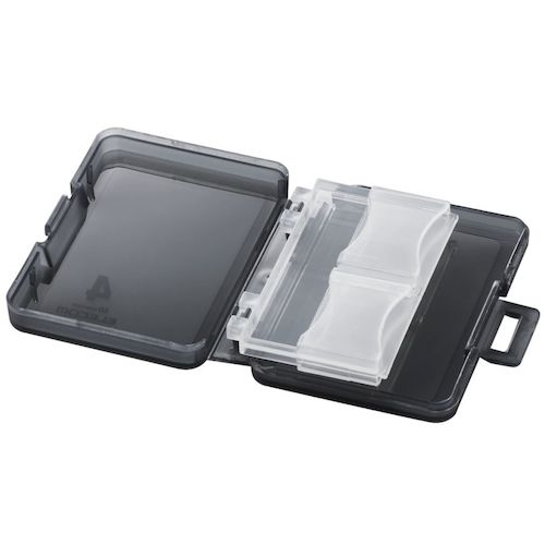 ELECOM SD card case, holds 4 cards, CMC-06NSD4, 1 unit