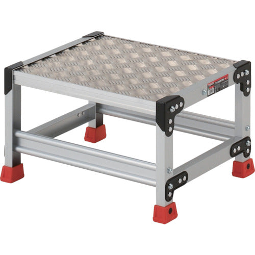 TRUSCO work platform, aluminum, checkered plate type, tabletop dimensions 500 x 400 x H300, TSFC-153, 1 unit