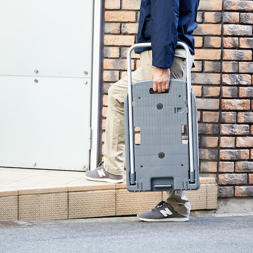 TRUSCO Plastic Cart Komawarikun Noise-reducing G Wheels 600X390 Arsenal Gray MP-6039N2-DG 1 Unit