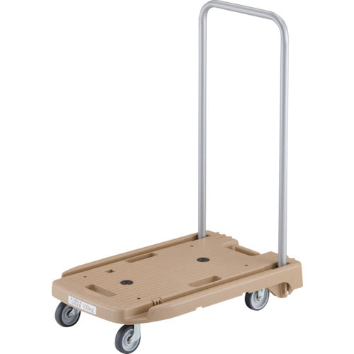 TRUSCO Plastic Cart Komawarikun Noise-reducing G Wheels 600X390 Light Sand MP-6039N2-LS 1 Unit