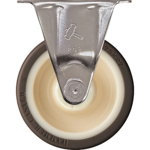Hammer All-stainless steel fixed caster Urethane wheel (with roller bearings) 75 mm 320SRP-UB75 1 piece