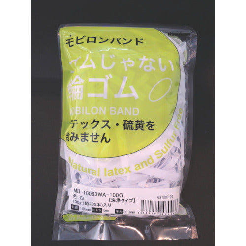 닛신보 모빌론 밴드 100X6X0.3 화이트/세정 타입 100G MB-10063WA-100G 1봉