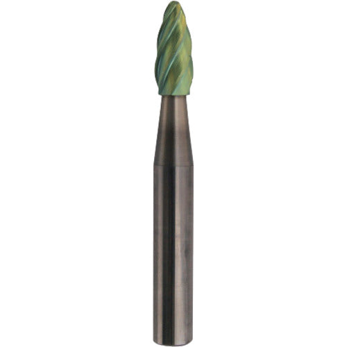 NRS Carbide Bur, Elliptical RV Cut, ACC Coating, Blade Diameter 6 x Blade Length 14 x Shaft Diameter 6 x Shaft Length 36, Carbide, TCBT5400RV-ACC, 1 Piece