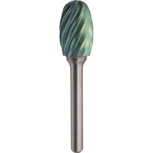 NRS Carbide Bur, Tamago RV Cut, ACC Coating, Blade Diameter 16 x Blade Length 25 x Shaft Diameter 6 x Shaft Length 45, Brazed, TCBT5800RV-ACC, 1 pc
