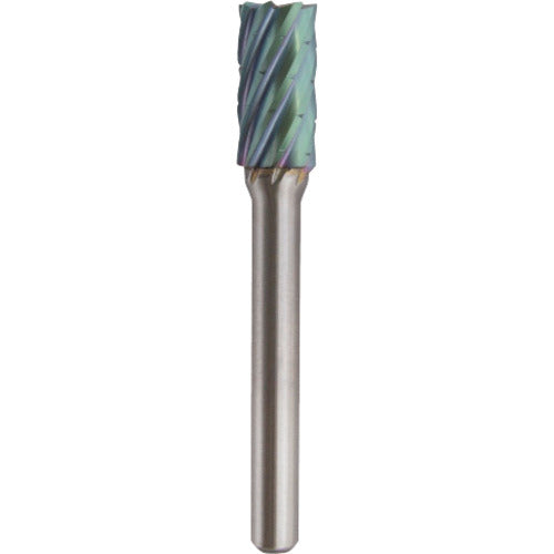 NRS Carbide Bur, Cylindrical End Bladed RV Cut, ACC Coating, Blade Diameter 10 x Blade Length 19 x Shaft Diameter 6 x Shaft Length 46, Brazed, TCBT1602RV-ACC, 1 pc