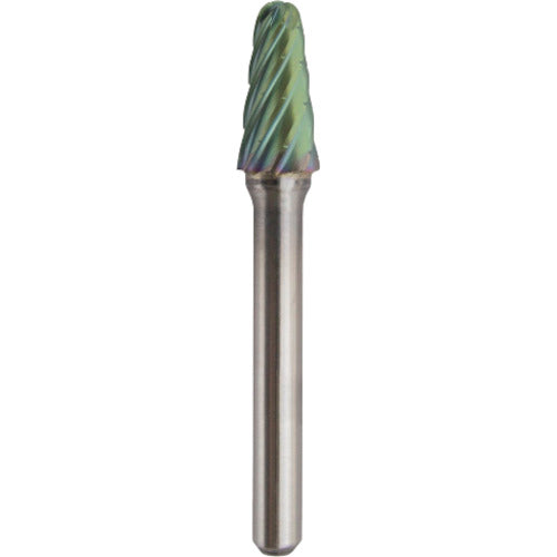 NRS Carbide Bur, Taper RV Cut, ACC Coating, Blade Diameter 10 x Blade Length 20 x Shaft Diameter 6 x Shaft Length 45, Brazed, TCBT4600RV-ACC, 1 pc
