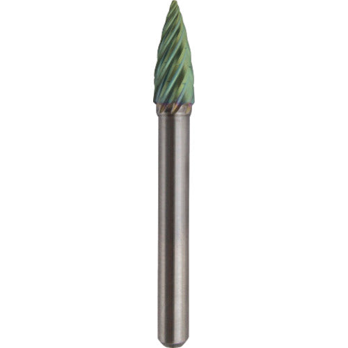 NRS Carbide Bur, Pointed RV Cut, ACC Coating, Blade Diameter 8 x Blade Length 19 x Shaft Diameter 6 x Shaft Length 46, Brazed, TCBT6450RV-ACC, 1 pc