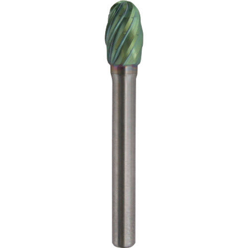 NRS Carbide Bur Tamago RV Cut ACC Coating Blade Diameter 10 x Blade Length 16 x Shaft Diameter 6 x Shaft Length 44 Brazed TCBT5500RV-ACC 1 pc