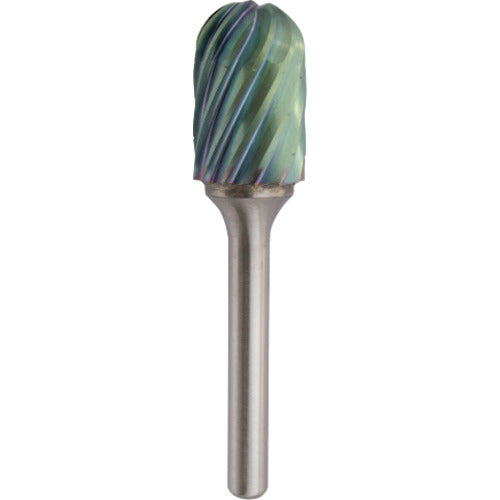 NRS Carbide Bur, Bullet RV Cut, ACC Coating, Blade Diameter 16 x Blade Length 25 x Shaft Diameter 6 x Shaft Length 45, Brazed, TCBT3800-6RV-ACC, 1 pc