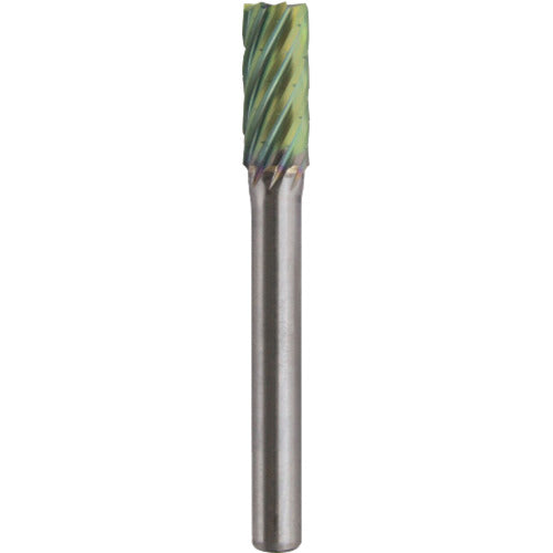 NRS Carbide Bur, Cylindrical End Bladed RV Cut, ACC Coating, Blade Diameter 8 x Blade Length 19 x Shaft Diameter 6 x Shaft Length 46, Brazed, TCBT1502RV-ACC, 1 pc