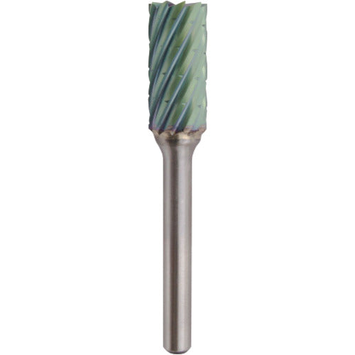 NRS Carbide Bur, Cylindrical End Bladed RV Cut, ACC Coating, Blade Diameter 12 x Blade Length 25 x Shaft Diameter 6 x Shaft Length 45, Brazed, TCBT1702-1RV-ACC, 1 pc