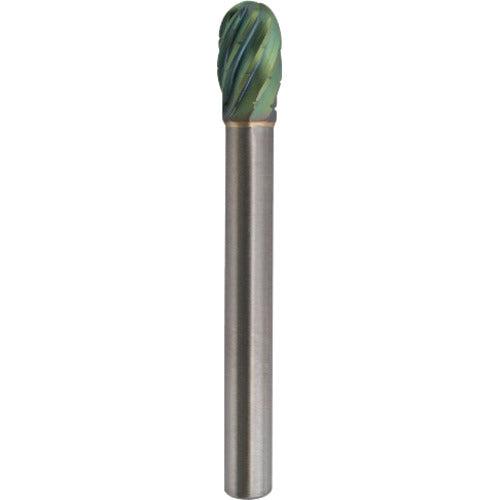 NRS Carbide Bur, Tamago RV Cut, ACC Coating, Blade Diameter 8 x Blade Length 15 x Shaft Diameter 6 x Shaft Length 43, Brazed, TCBT5300RV-ACC, 1 pc