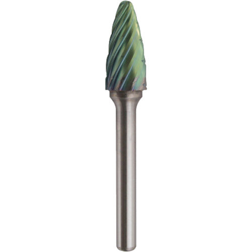 NRS Carbide Bur Tsukushi RV Cut ACC Coating Blade Diameter 12 x Blade Length 25 x Shaft Diameter 6 x Shaft Length 45 Brazed TCBT9700RV-ACC 1 pc