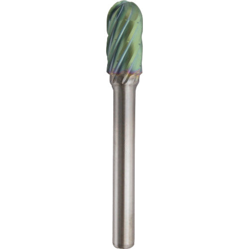 NRS Carbide Bur, Bullet RV Cut, ACC Coating, Blade Diameter 10 x Blade Length 19 x Shaft Diameter 6 x Shaft Length 46, Brazed, TCBT3600RV-ACC, 1 pc